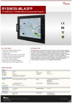 15" Intel® Core™ i5-8265U Defence Console Rack Panel PC R15IW3S-MLA3FP-1