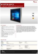 15" Intel® Core™ i5 IP65 Stainless PCAP Chassis Panel PC R15IT3S-SPC3-1