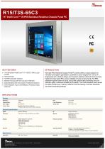 15" Intel® Core™ i5 IP65 Stainless Resistive Chassis Panel PC R15IT3S-65C3-1
