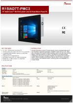 15" Intel® Core™ i9/i7/i5/i3 (Alder Lake S) Panel Mount Panel PC R15IAD7T-PMC3-1