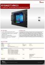 15" Intel® Core™ i9/i7/i5/i3 (Alder Lake S) Rack Mount Panel PC R15IAD7T-RKC3-1