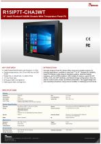 15” Intel® Pentium® N4200 Chassis Wide Temperature Panel PC R15IP7T-CHA3WT-1