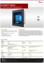 15" Intel® Pentium® N4200 Front IP65 Panel PC R15IP7T-IPC3-1