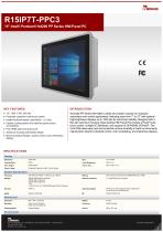 15" Intel® Pentium® N4200 PP Series HMI Panel PC R15IP7T-PPC3-1