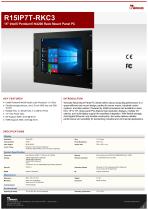 15" Intel® Pentium® N4200 Rack Mount Panel PC R15IP7T-RKC3-1