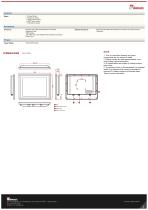 15" IP65 Stainless PCAP Chassis Display R15L600-65A1FTP-2