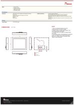 15" IP65 Stainless Resistive Chassis Display R15L600-65C3-2