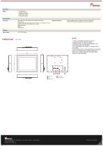 15" IP69K Stainless PCAP Chassis Display R15L100-SPC369-2