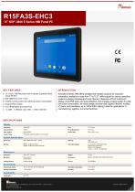 15" NXP i.MX6 E Series HMI Panel PC R15FA3S-EHC3-1