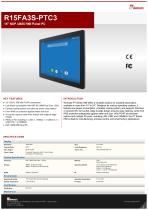 15" NXP i.MX6 HMI Panel PC R15FA3S-PTC3-1