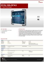 15” Open Frame Display R15L100-OFA3-1