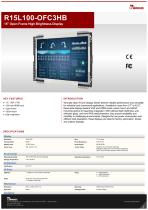 15” Open Frame High Brightness DisplayR15L100-OFC3HB-1