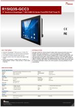 15" Qualcomm Snapdragon™ 660 G-WIN GC-Series Front IP65 PCAP Panel PC  R15IQ3S-GCC3-1