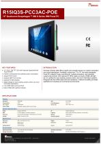 15" Qualcomm Snapdragon™ 660 S Series HMI Panel PC R15IQ3S-PCC3AC-POE