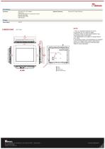 15" Stainless Panel Mount Display R15L100-STC3-2