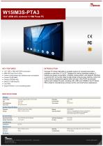 15.6" ARM A53, Android 11 HMI Panel PC W15IM3S-PTA3-1