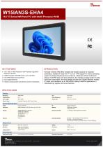 15.6" E Series HMI Panel PC with Intel® Processor N150 W15IAN3S-EHA4-1