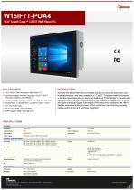 15.6" Intel® Core™ i3/i5/i7 HMI Panel PC W15IF7T-POA4-1