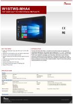 15.6" Intel® Core™ i5-1135G7 M Series HMI Panel PC W15ITWS-MHA4-1