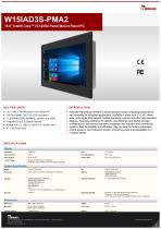 15.6" Intel® Core™ i5-1235U Panel Mount Panel PC W15IAD3S-PMA2-1