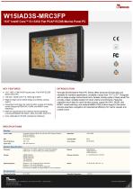 15.6" Intel® Core™ i5-1335U Flat PCAP ECDIS Marine Panel PC W15IAD3S-MRC3FP-1