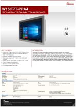 15.6” Intel® Core™ i5 (Tiger Lake) PP Series HMI Panel PC W15IT7T-PPA4-1
