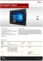 15.6" Intel® Core™ i9/i7/i5/i3 (Alder Lake S) Front IP65 Panel PC W15IAD7T-IPA2-1