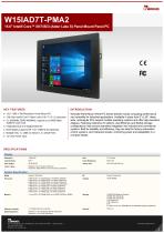 15.6" Intel® Core™ i9/i7/i5/i3 (Alder Lake S) Panel Mount Panel PC W15IAD7T-PMA2-1
