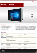 15.6" Intel® Pentium® N4200 HMI Panel PC W15IP7T-POA4-1