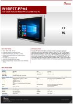 15.6" Intel® Pentium® N4200 PP Series HMI Panel PC W15IP7T-PPA4-1