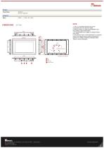 15.6" Multi-Touch Panel Mount High Brightness Display W15L100-PPA2HB-2