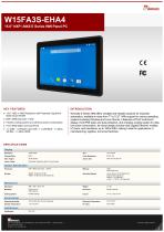 15.6" NXP i.MX6 E Series HMI Panel PC W15FA3S-EHA4-1