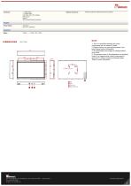 15.6” Open Frame High Brightness LCD touch display W15L100-OFA2HB-2