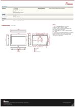 15.6" Panel Mount High Brightness Display W15L100-PMA2HB-2