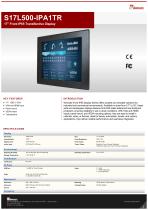 17" Front IP65 Transflective Display S17L500-IPA1TR 