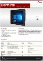 17" Intel® Core™ i3/i5/i7 (Coffee Lake Refresh) Front IP65 Panel PC R17IF7T-IPM1-1
