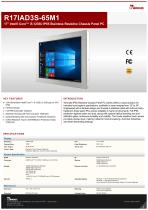 17" Intel® Core™ i5-1235U IP65 Stainless Resistive Chassis Panel PC R17IAD3S-65M1-1