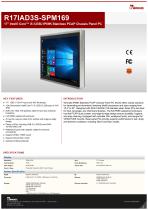 17" Intel® Core™ i5-1235U IP69K Stainless PCAP Chassis Panel PC R17IAD3S-SPM169