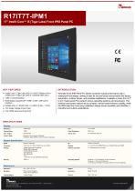 17" Intel® Core™ i5 (Tiger Lake) Front IP65 Panel PC R17IT7T-IPM1-1