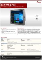 17” Intel® Core™ i5 (Tiger Lake) Open Frame Panel PC R17IT7T-OFM1