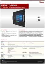 17” Intel® Core™ i5 (Tiger Lake) Rack Mount Panel PC R17IT7T-RKM1-1