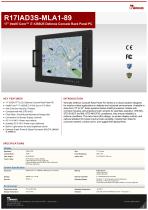 17" Intel® Core™ i7-1265UE Defence Console Rack Panel PC R17IAD3S-MLA1-89-1
