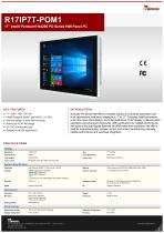 17" Intel® Pentium® N4200 PO Series HMI Panel PC R17IP7T-POM1