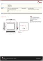 17" IP67 Stainless Resistive Chassis Display R17L100-67M1ST-2