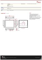 17" Multi-Touch Panel Mount Display R17L100-PPM1-2