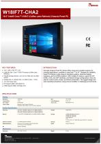 18.5" Intel® Core™ i3/i5/i7 (Coffee Lake Refresh) Chassis Panel PC W18IF7T-CHA2-1