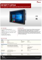 18.5" Intel® Core™ i3/i5/i7 (Coffee Lake Refresh) Open Frame Panel PC W18IF7T-OFA2