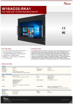 18.5" Intel® Core™ i5-1235U Rack Mount Panel PC W18IAD3S-RKA1-1