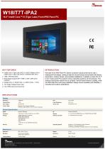 18.5" Intel® Core™ i5 (Tiger Lake) Front IP65 Panel PC W18IT7T-IPA2-1