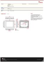 19" Front IP65 Display  R19L300-IPM1-2
